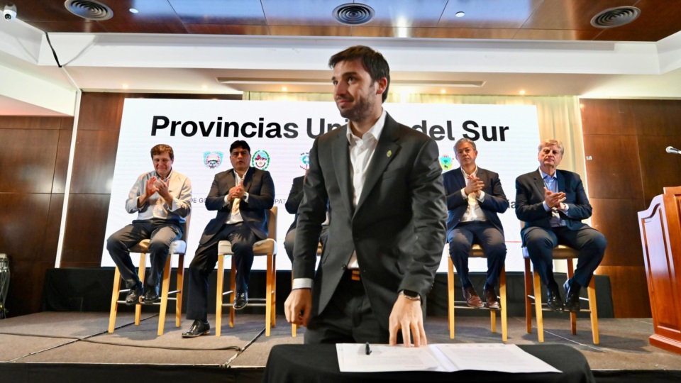 Otros tiempos. Torres y el resto de los gobernadores patagónicos, en marzo de 2024.