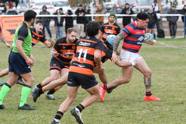 Puerto Madryn derrotó a Bigornia. (Foto: Mariano Di Giusto/Jornada).