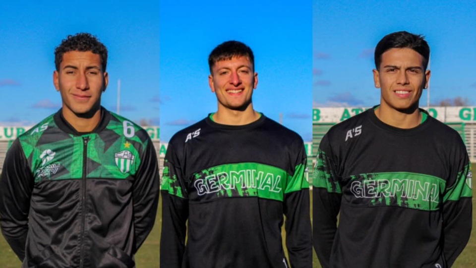 Rafael Ferro, Iván Esculino y Facundo Silva. 