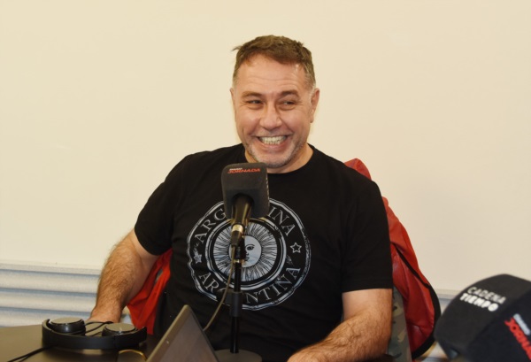 Bustos durante la entrevista en Jornada Radio.