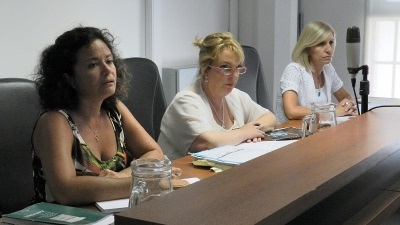 Juezas Marcela Pérez, Patricia Asaro y Patricia Reyes