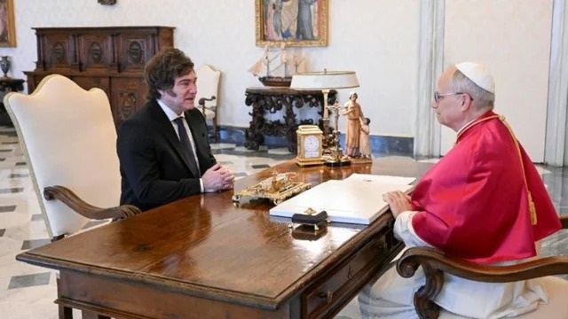 Javier Milei y León XIV (Vatican/NA) Agencia Noticias Argentinas