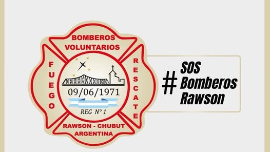 Bomberos de Rawson y un pedido de apoyo de la comunidad.