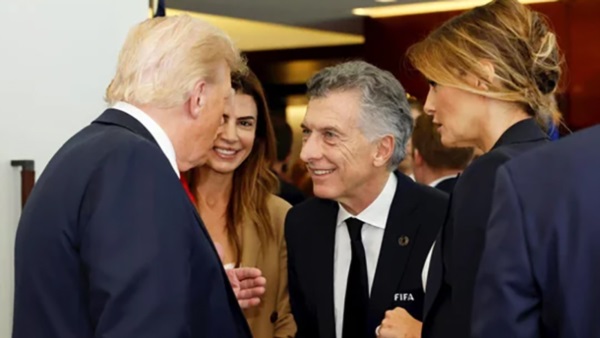 Donald Trump, Juliana Awada, Mauricio Macri y Melania Trump.