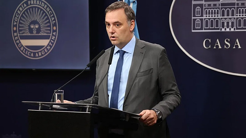 El vocero presidencial, Manuel Adorni.