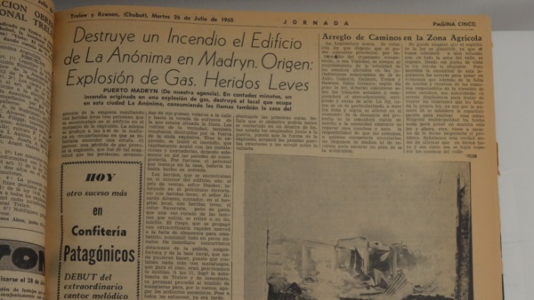 El local ardió durante días por el caucho que allí había.