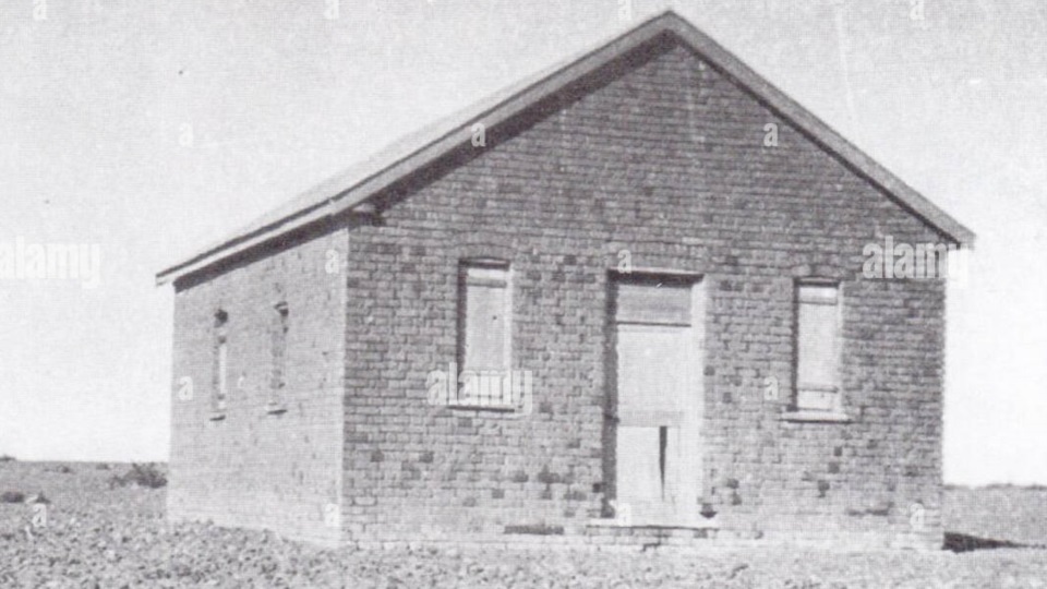 Imagen de la Capilla Berwyn de Rawson en 1895. (FOTO: Edi Dorian Jones).