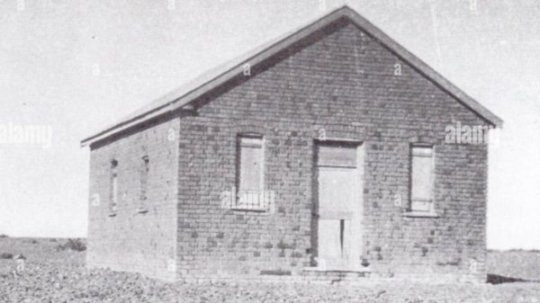 Imagen de la Capilla Berwyn de Rawson en 1895. (FOTO: Edi Dorian Jones).
