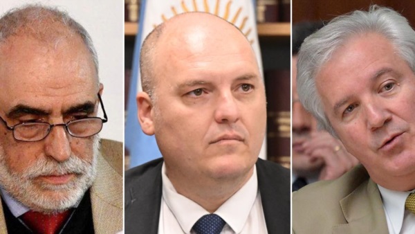 Desde la izquierda, Heredia, Richeri y Galimberti. 