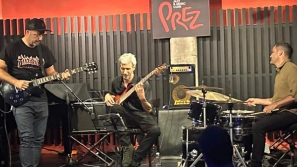 El Trío de Jazz: Roldán – Chávez – Novoa.