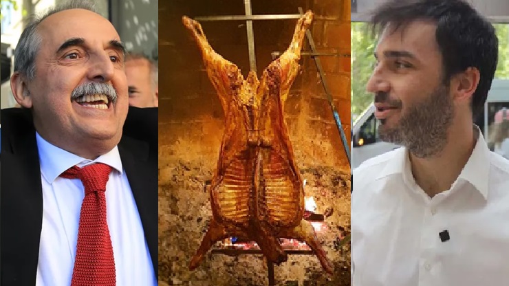 Moreno y Torres, buena onda y un asado pendiente.