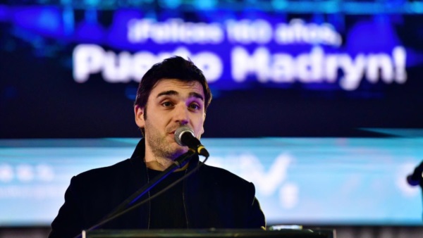 Ignacio "Nacho" Torres en el aniversario de Puerto Madryn.