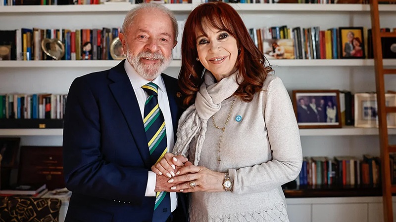 Lula da Silva y CRistina Fernández de Kirchner en San José 1111.
