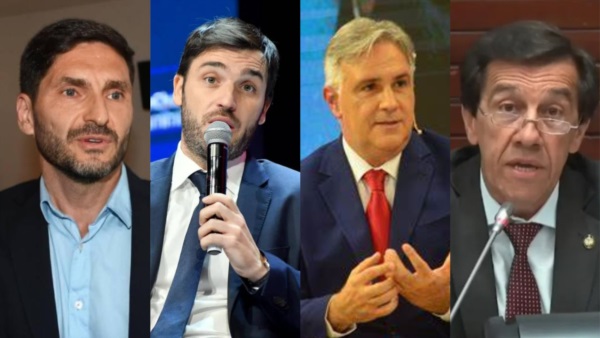 Pullaro, Torres, Llaryora y Sadir en la Casa del Chubut. 