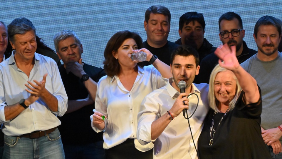 Ignacio Torres y la senadora Edith Terenzi.