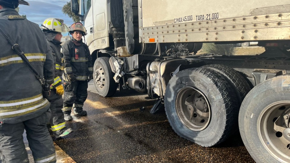 Luego del accidente, el camión fue restituido a su conductor.