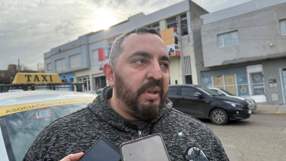 Leonardo Farías, vocero de los trabajadores remiseros.