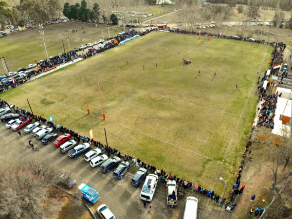 Imagen desde un dron, gentileza Bigornia Club, con el gran marco de público.