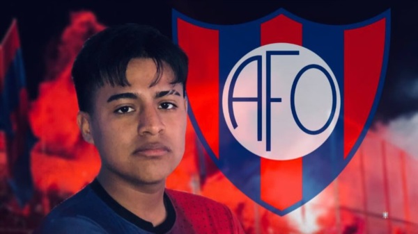 Uriel Muñoz, mediocampista de 18 años oriundo de Puerto Madryn
