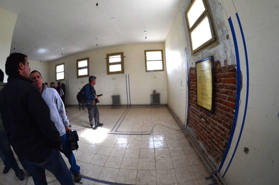 Así lucía el lugar donde estaban los calabozos de la Base 40 años después. 