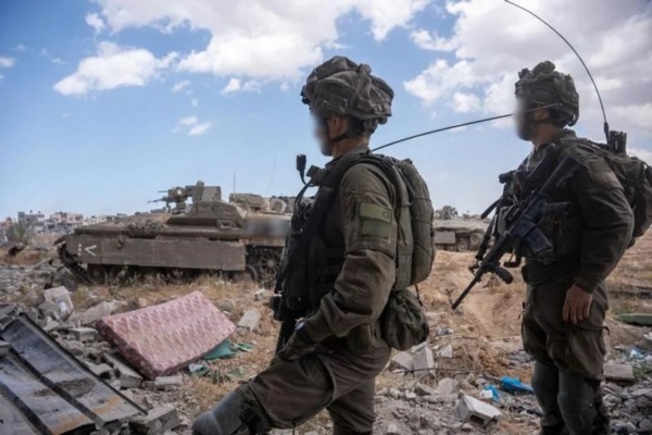 Soldados israelíes en Gaza. Fotografía: Agencia Noticias Argentinas/Xinhua.