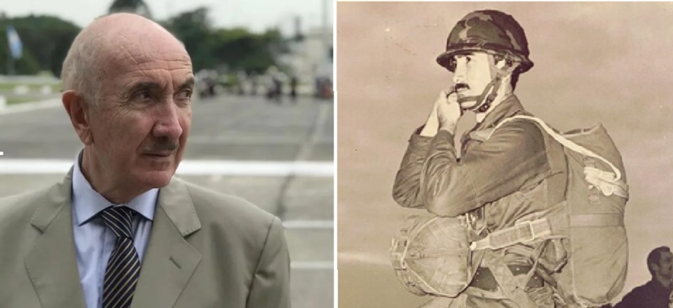 Eduardo Marcelo Villarruel, antes de morir y en 1982. Nunca fue un "héroe" de Guerra.
