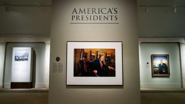 La sala dedicada a los presidentes de Estados Unidos de la National Portrait Gallery del Smithsonian.