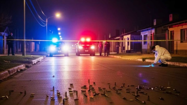 Las autoridades recolectaron 20 vainas en la escena del crimen. (Foto ilustrativa: Gemini IA.)