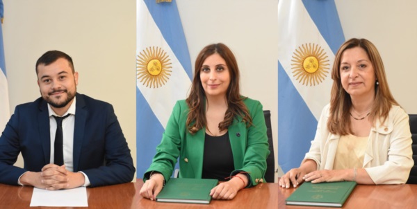 Diputados Fernández, Hogalde y Aguilera.