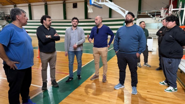 El gimnasio "Don Luis González" también fue visitado.