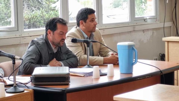 El procurador de Fiscalía, Ismael Cerda con supervisión del fiscal Fidel González.