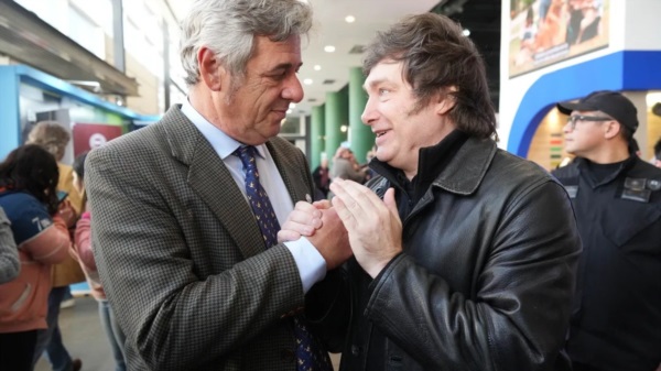 Nicolás Pino y el Presidente de la Nación, altri tempi, en un momento de mejor sintonía.
