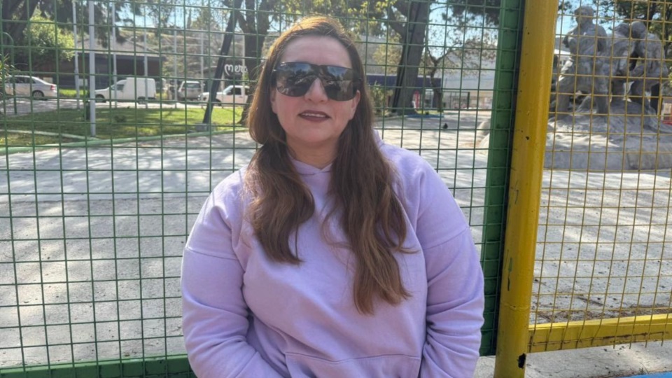Natalia Albarracín, la policía que salvó un bebé en la noche del martes.