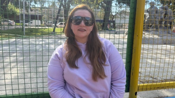 Natalia Albarracín, la policía que salvó un bebé en la noche del martes.