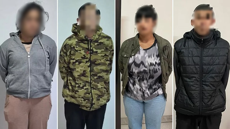 Las dos parejas detenidas.