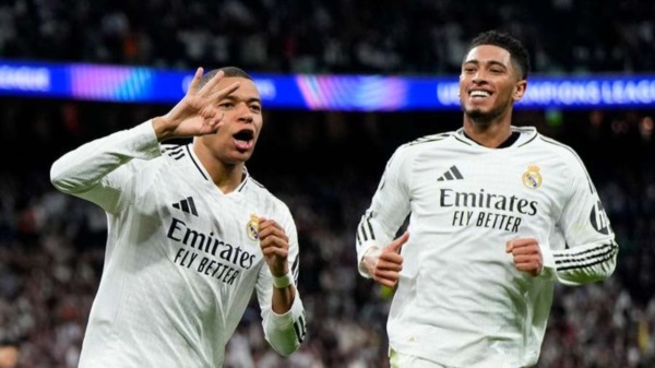 Real Madrid goleó con tres goles de Mbappé.