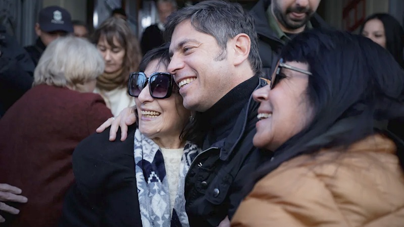 Axel Kicillof luego de votar este domingo.