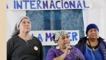 Instancias de la celebración del Día de la Mujer Originaria en Lago Rosario. 