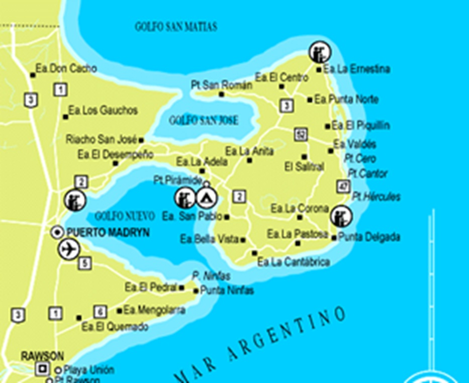 El cúmulo de estancias que ocupan la Penínusla.