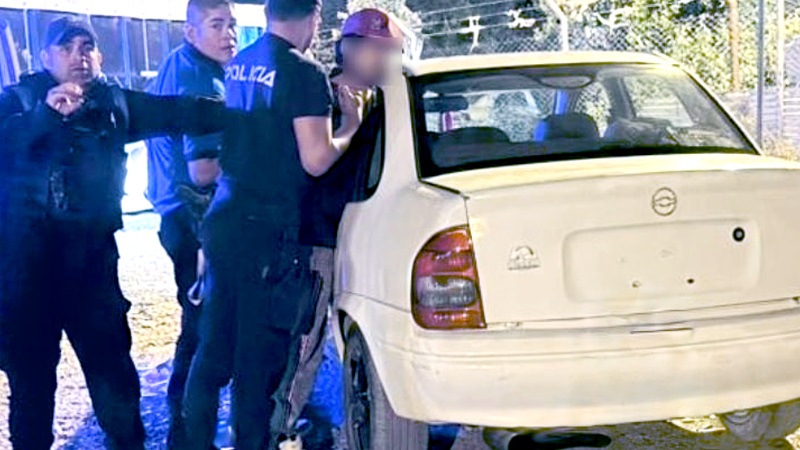 El sujeto, de 29 años, fue trasladado a la comisaría de Km. 8.