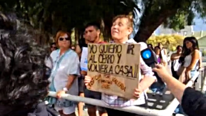 Vecinos en las calles comodorenses.