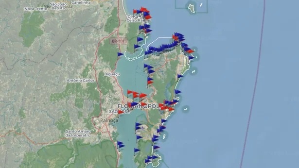 El mapa interactivo de la zona en cuestión.