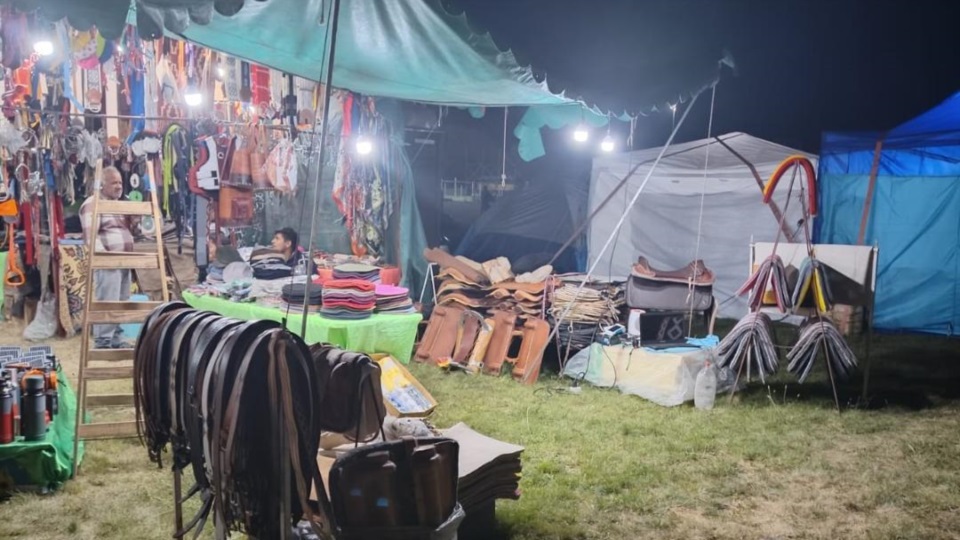 Carpas y stands del evento.