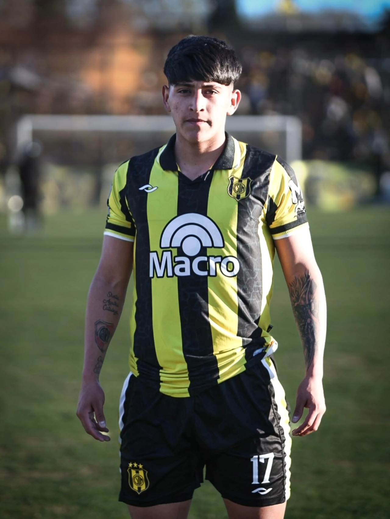 Thiago, el día de su debut oficial con Deportivo Madryn en la Primera Nacional. Foto: Gerónimo Santucho.