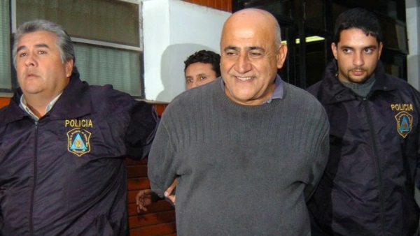 José Arce sonriendo durante su detención. Foto: Agencia NA.