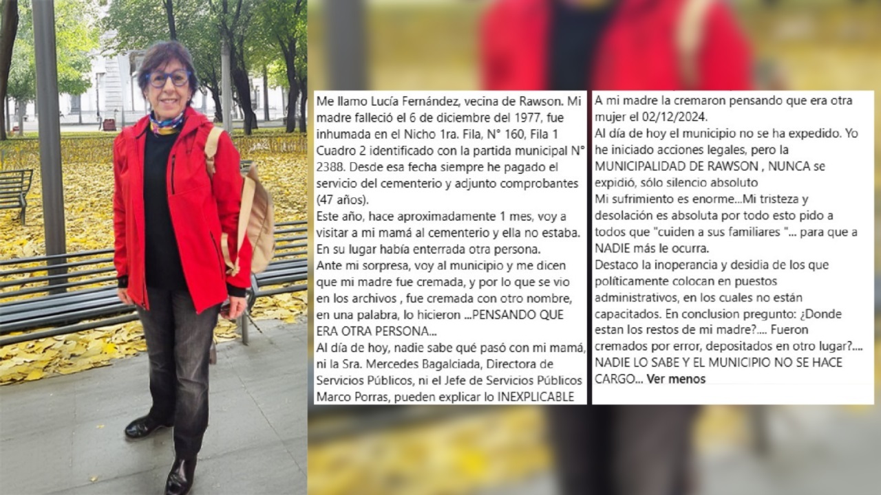 Lucía Fernández, la reclamante, se expresó en redes sociales.