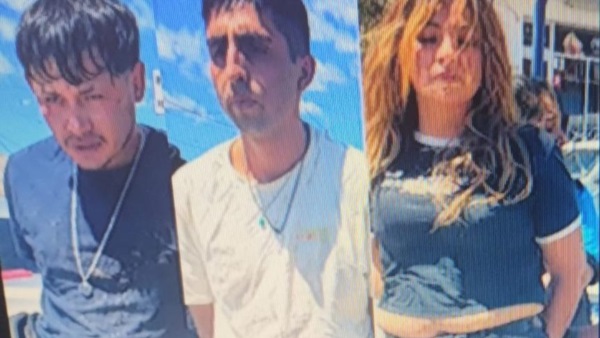 Las tres personas de nacionalidad chilena detenidas en Puerto Madryn.