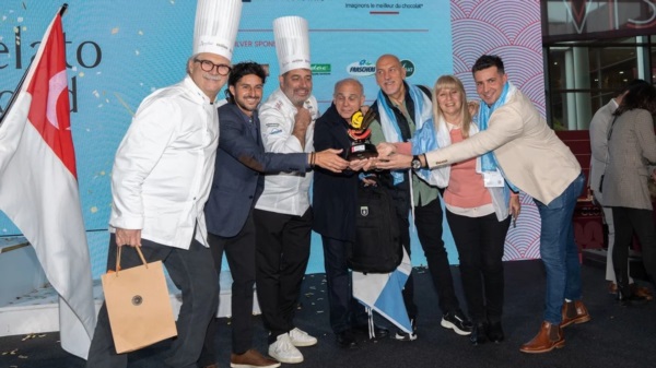 El festejo del tercer puesto en la Gelato World Cup. Foto: Agencia NA (AFADHYA).