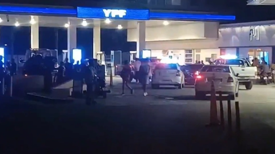 El lugar del asesinato. Foto: Agencia NA (Captura video)