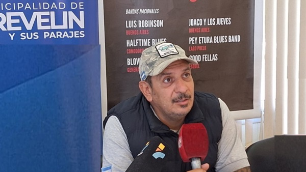 Rudy Murúa, organizador del Festival Internacional de Blues en Trevelin.